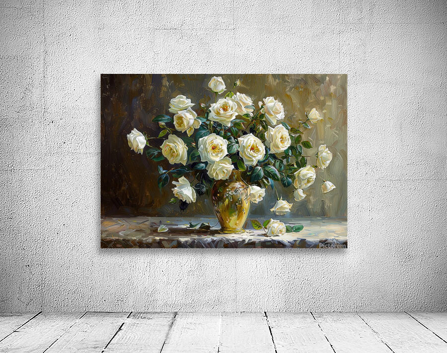 White roses Wall Preview