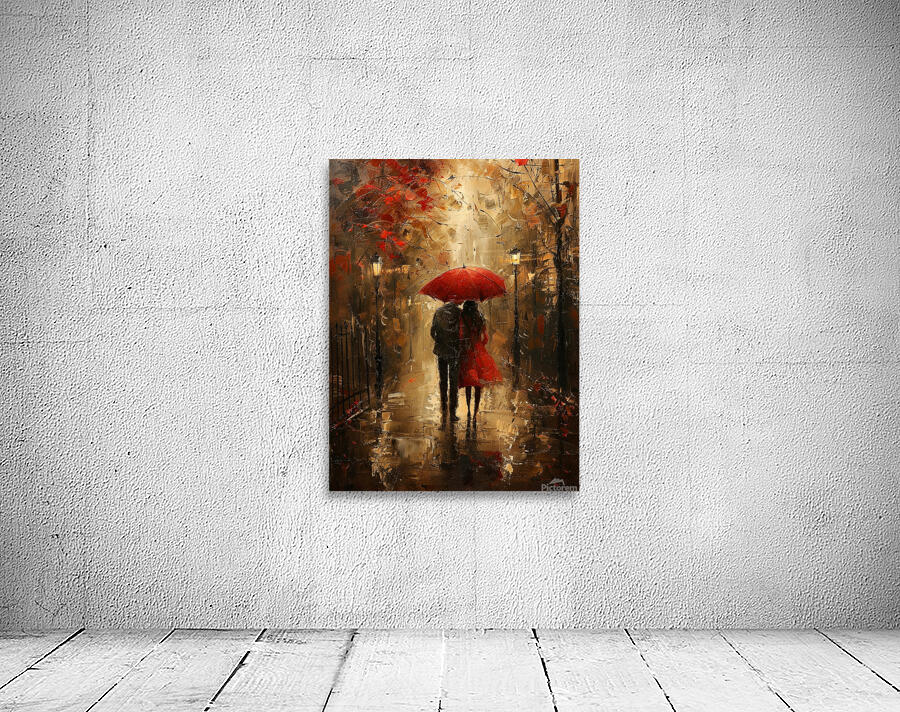 couple in the rain Wall Preview