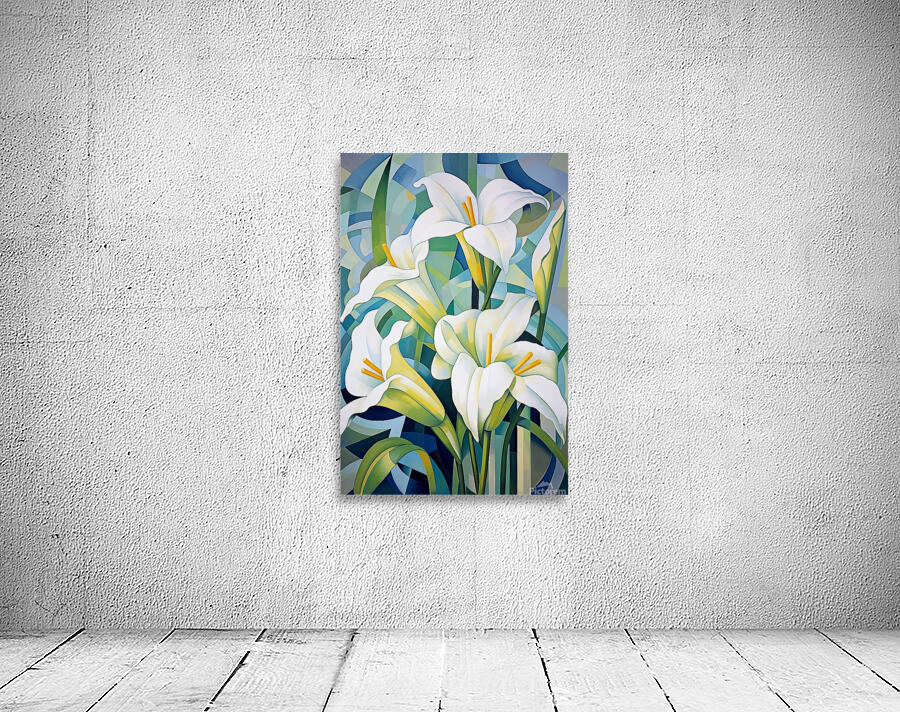 tulip flower in color art Wall Preview