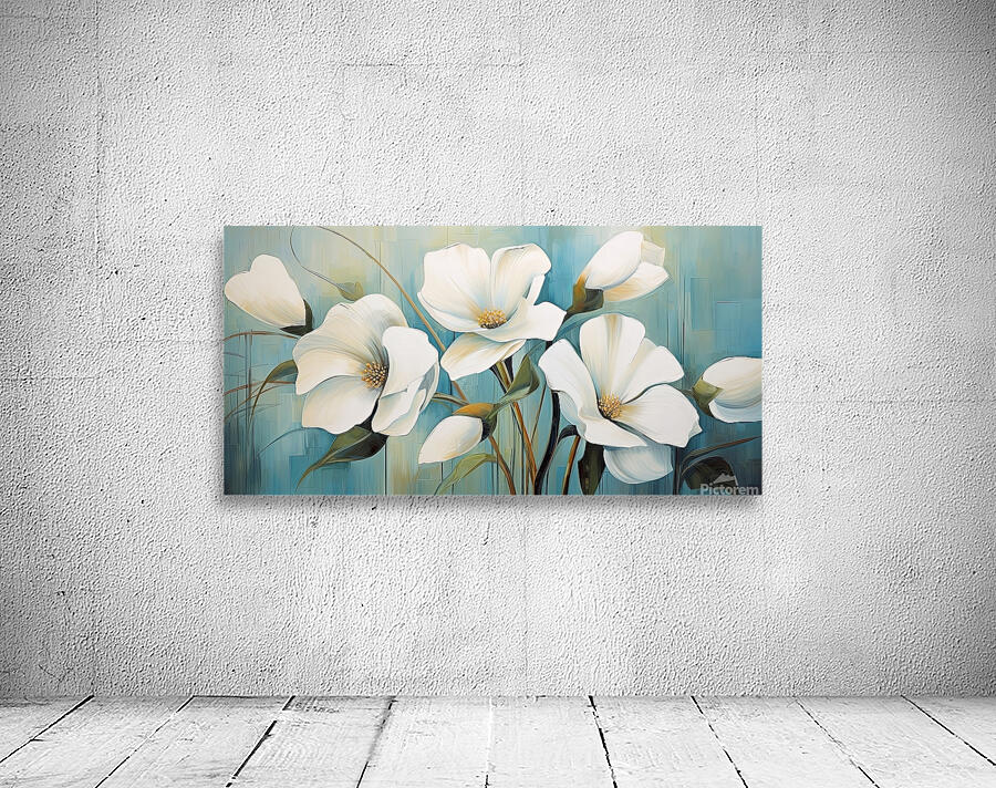 many white flowers Wall Preview