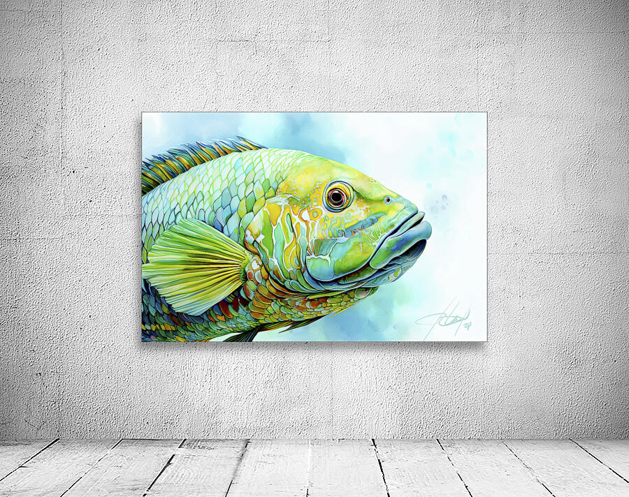 parrot fish Wall Preview