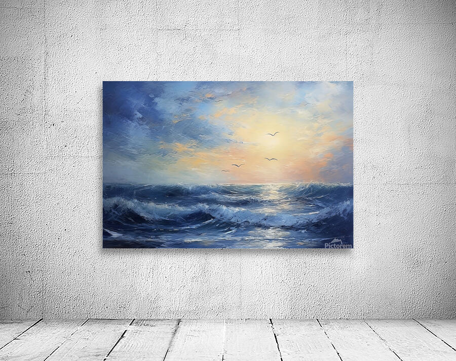 ocean swell sunset Wall Preview