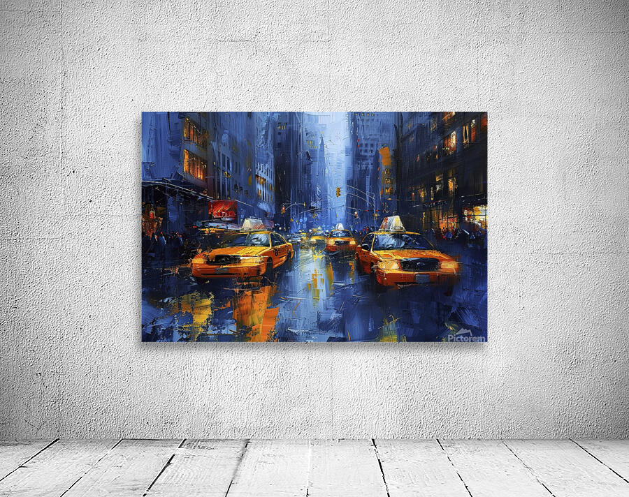 New York New York with brushstrokes Wall Preview