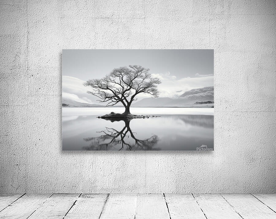 lake tree reflections Wall Preview
