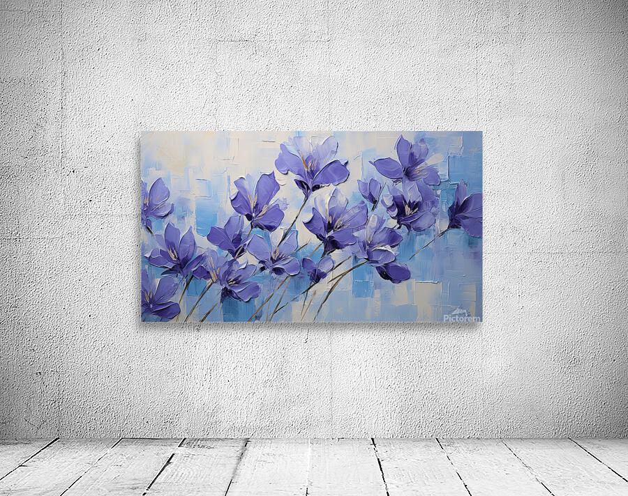 PURPLE FLOWERS Wall Preview