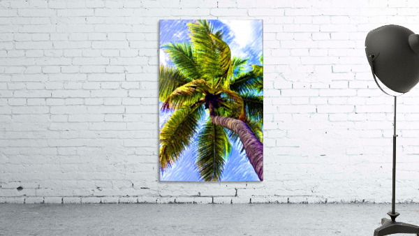 Tropical Palm Wall Preview