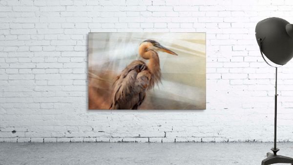 GREAT BLUE HERON Painting Wall Preview