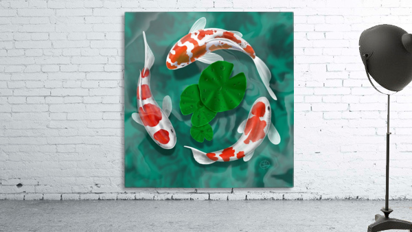 Circle Goldfish  Wall Preview