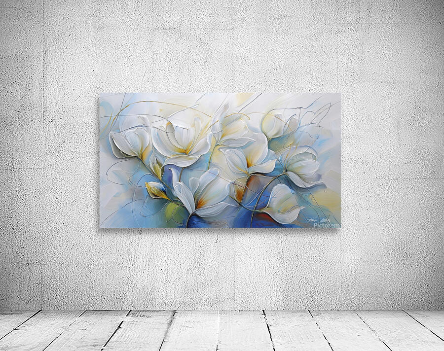 Blue Day Flowers Wall Preview