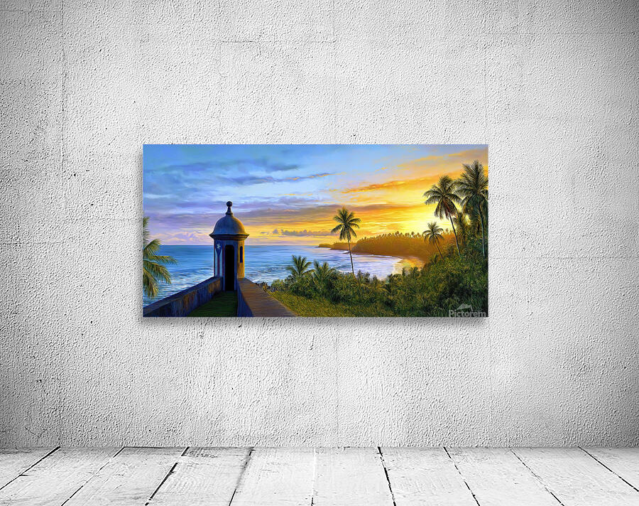 PUERTO RICO ISLAND FLAG By George Bloise Wall Preview