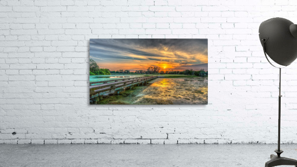 Golf Sunset Wall Preview