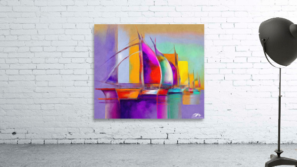 boats in the harbor Wall Preview