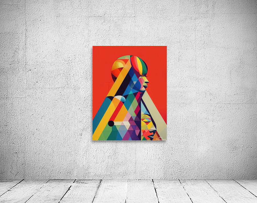 pyramids of faces Wall Preview