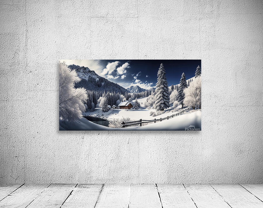 winter in the mountains Wall Preview