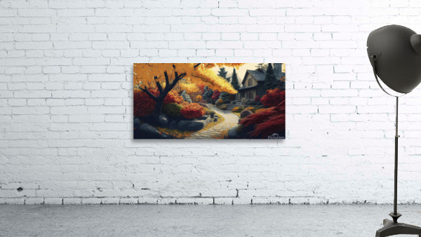 house in autumn Wall Preview