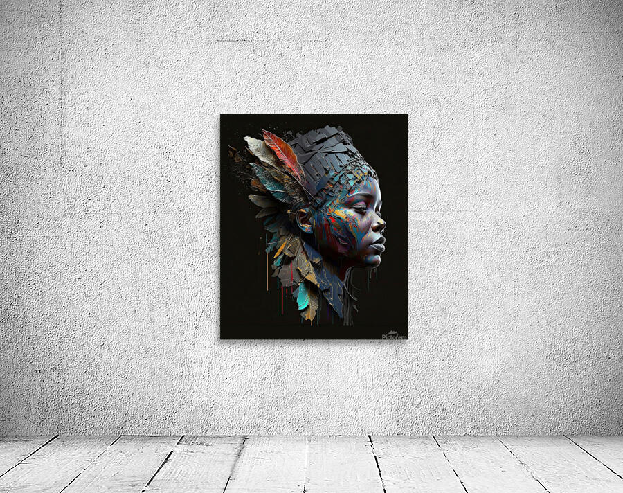 female warrior sculpture Wall Preview