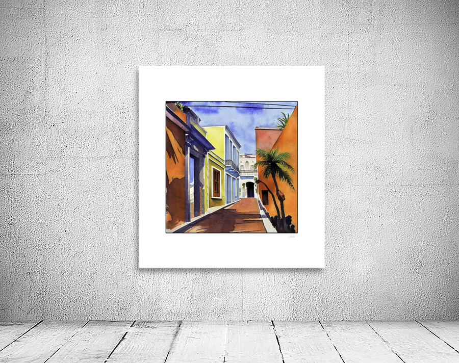 tropical islandstreet Wall Preview