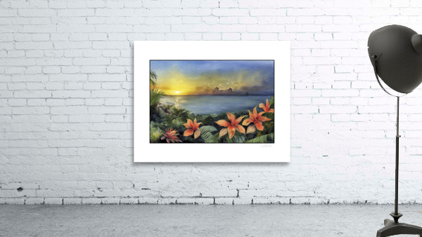 Flowers on the Beach Wall Preview