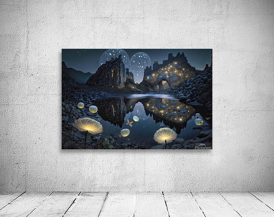 wonder lights at night Wall Preview