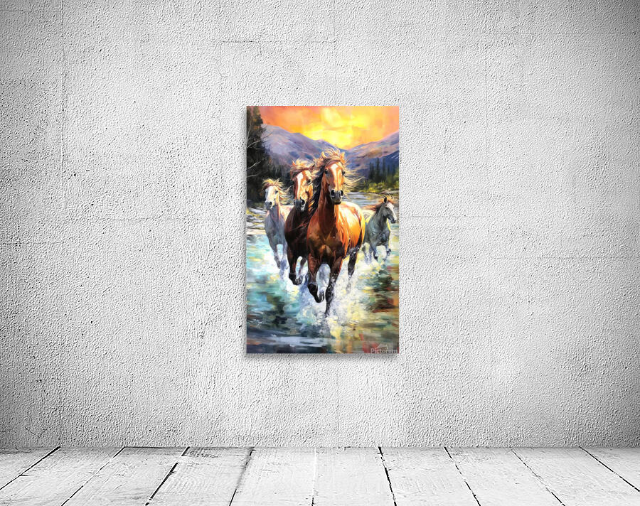 herd of horses Wall Preview