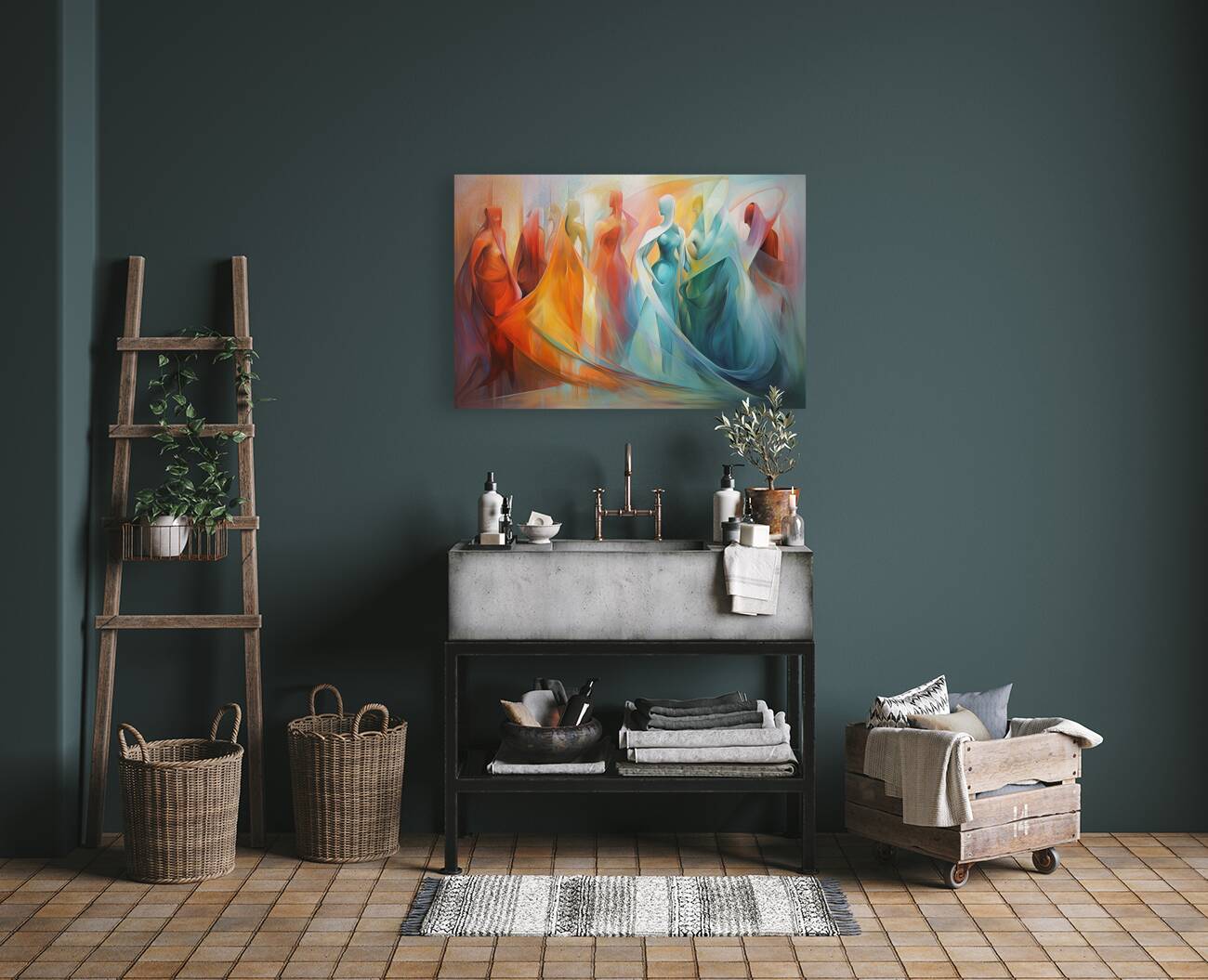 figures in colors Reproduction