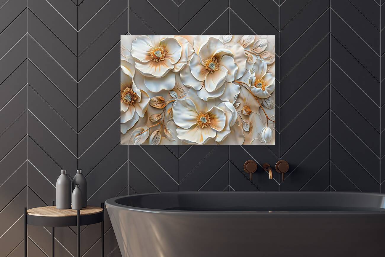 White flowers 2 Reproduction