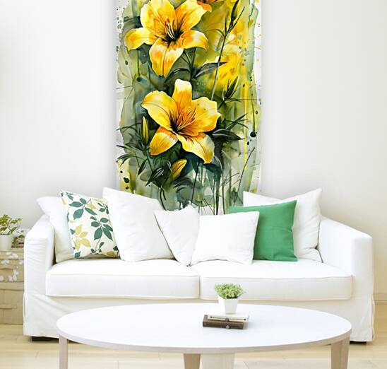 Yellow flowers Reproduction