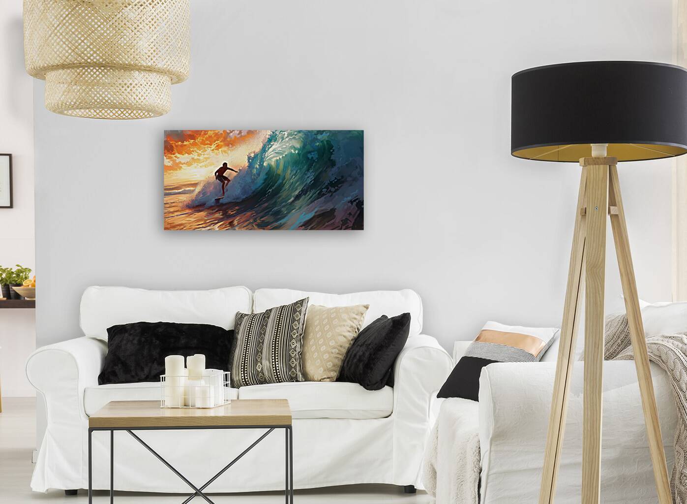 surf sunrise Reproduction