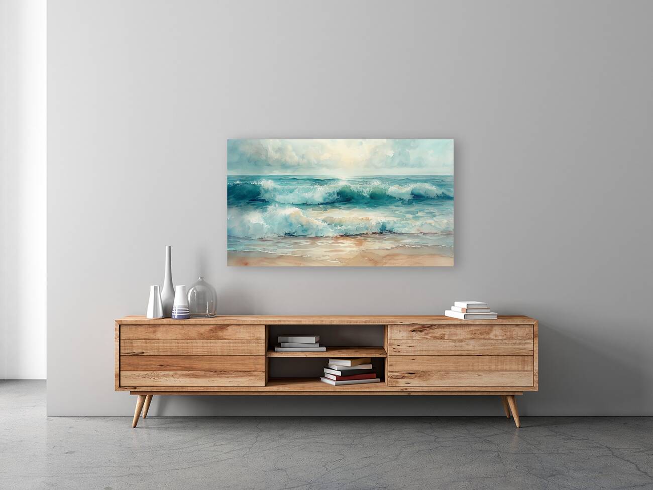 shore waves Reproduction