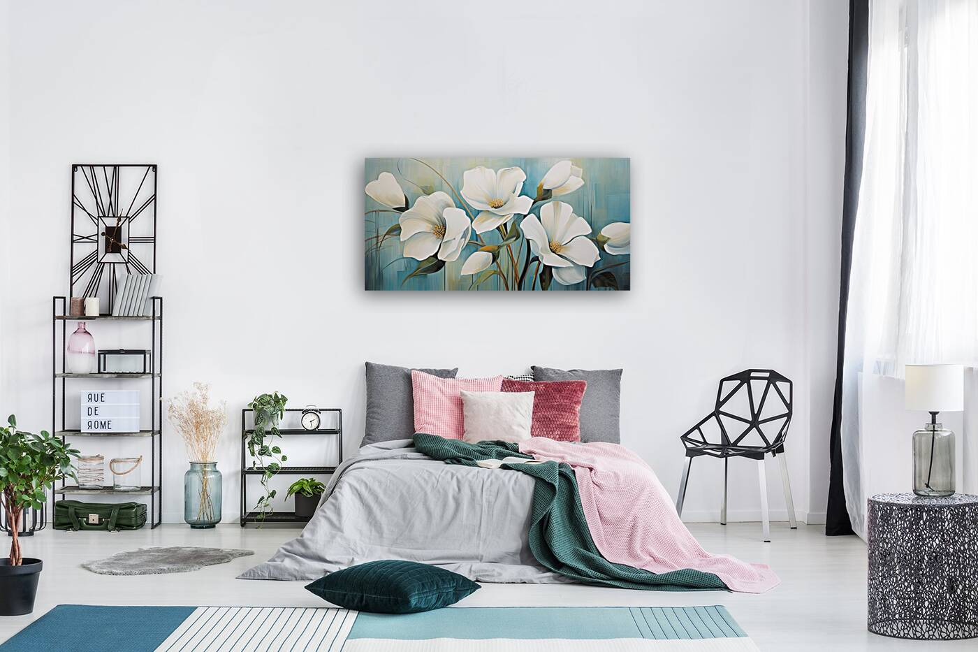 many white flowers Reproduction