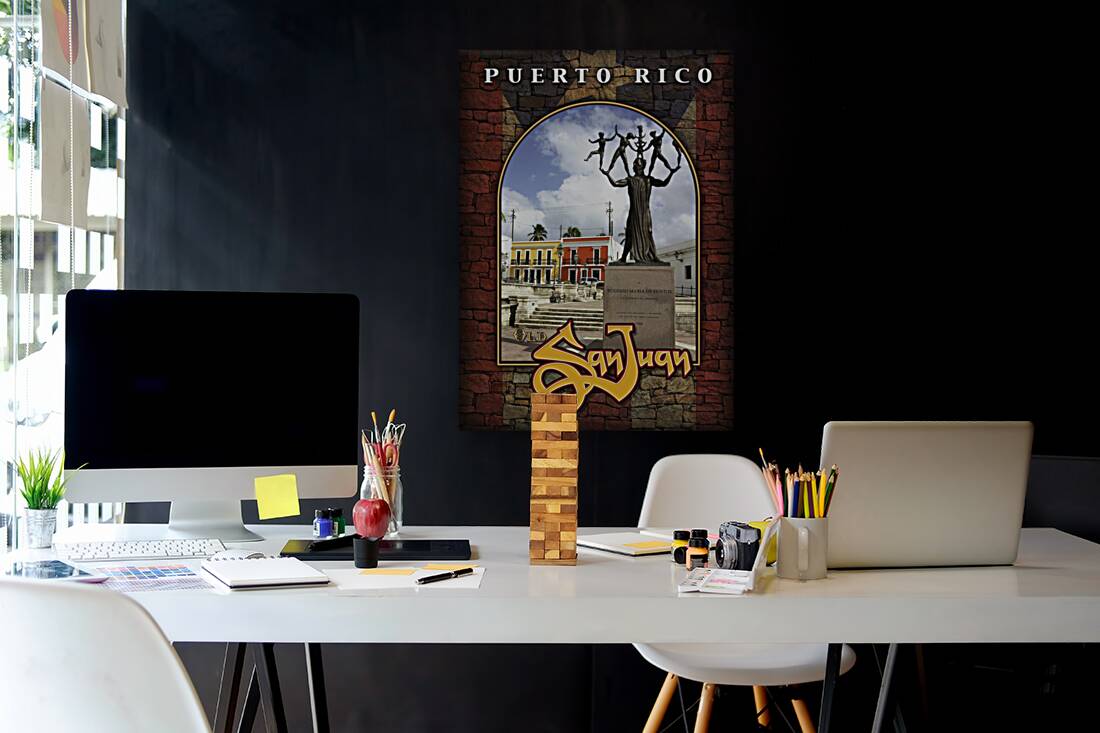 SanJuan plaza Casa Blanca Reproduction