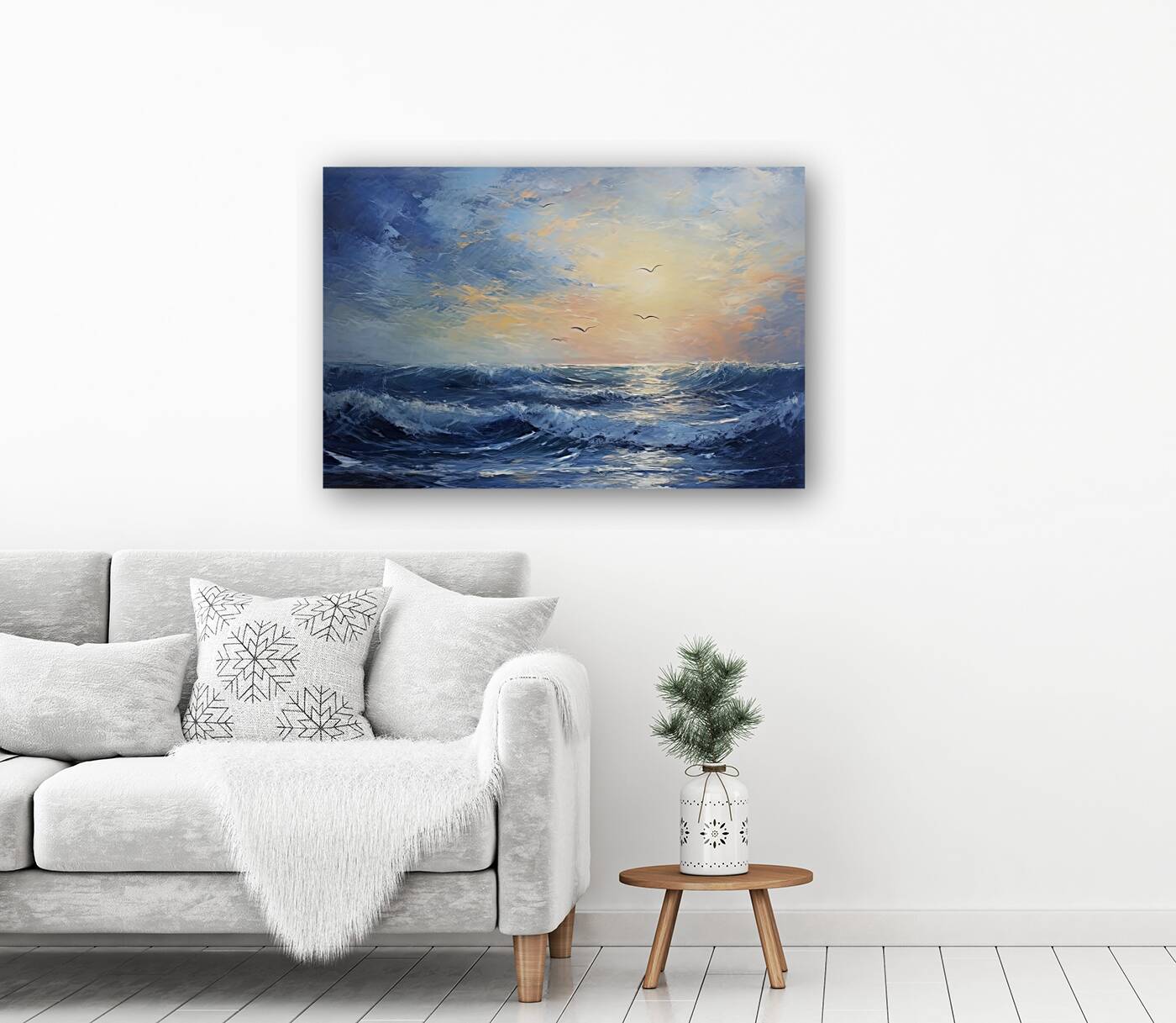 ocean swell sunset Reproduction