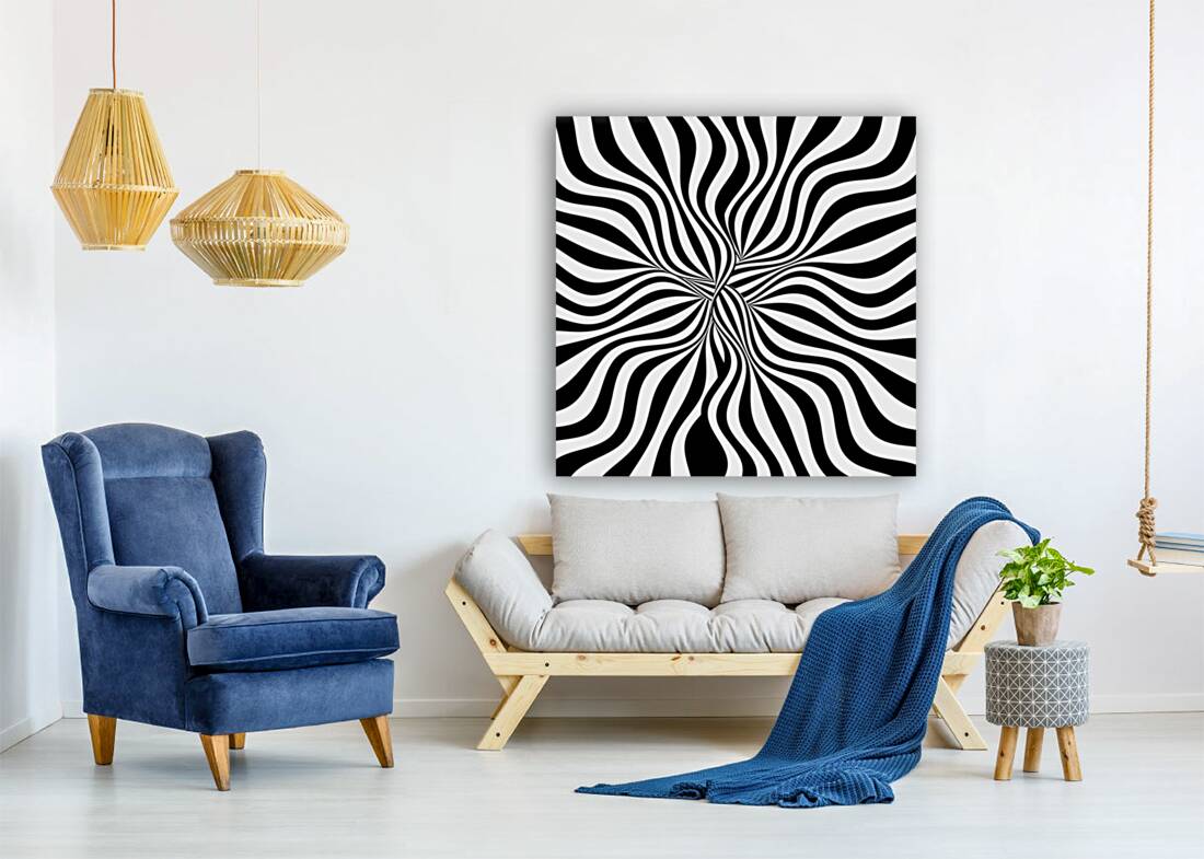 BACK WHITE LINES Reproduction