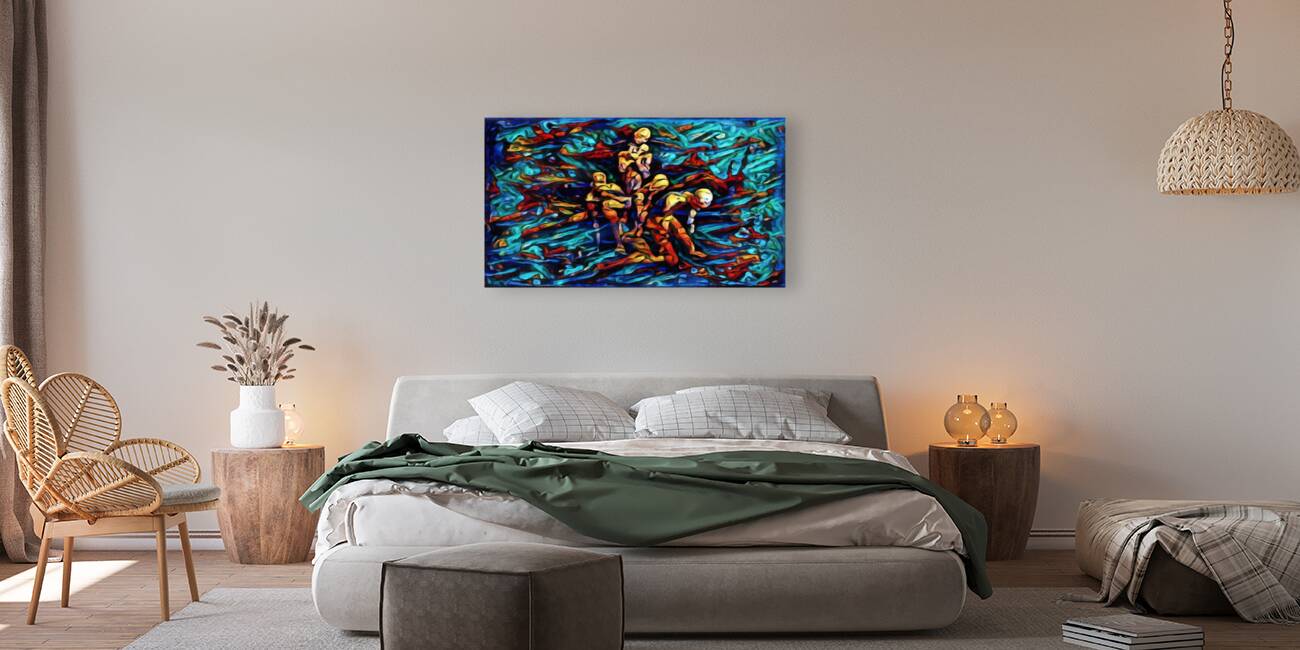 HUMANS BLUE Reproduction