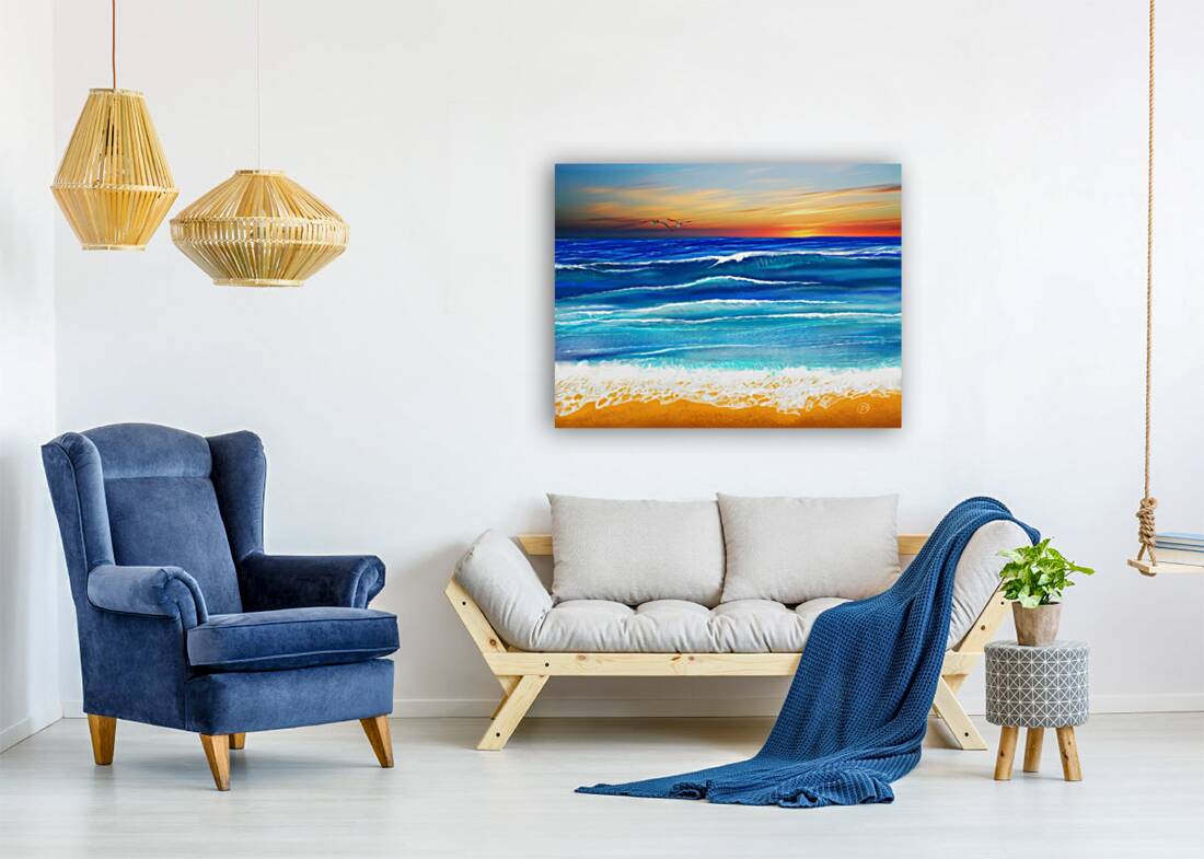 Sunset at 7pm Reproduction