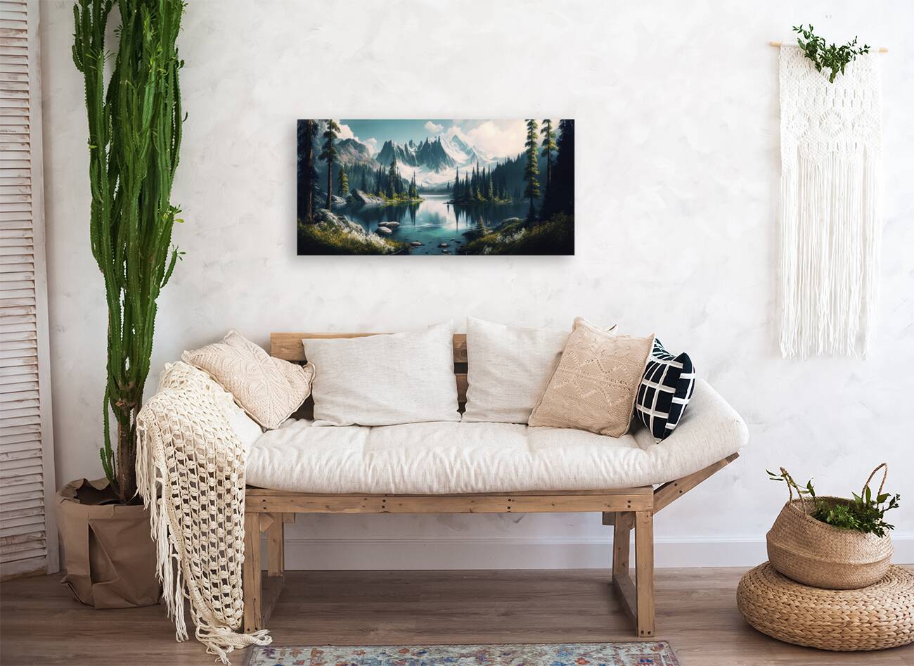 green forest lake Reproduction