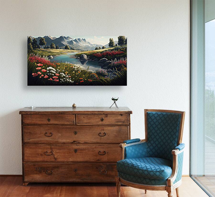 spring in the mountains Reproduction