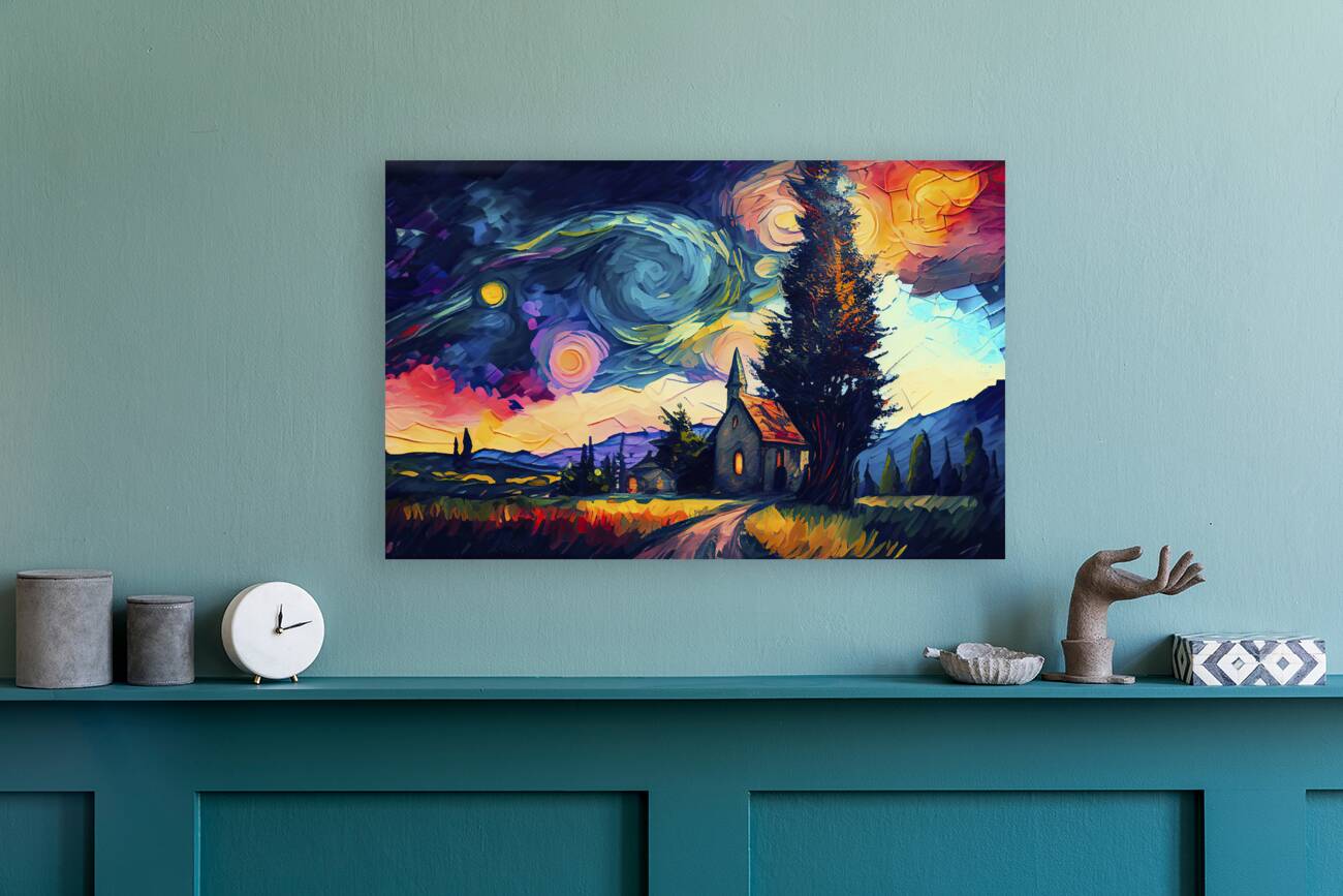 old country church Reproduction