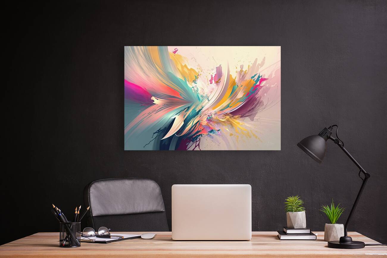 pastel abstract brushes Reproduction