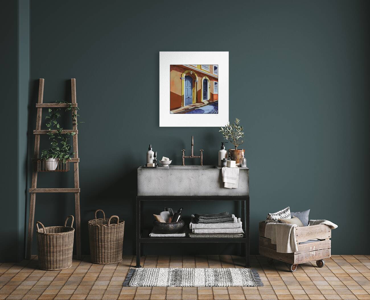 tropical street Reproduction