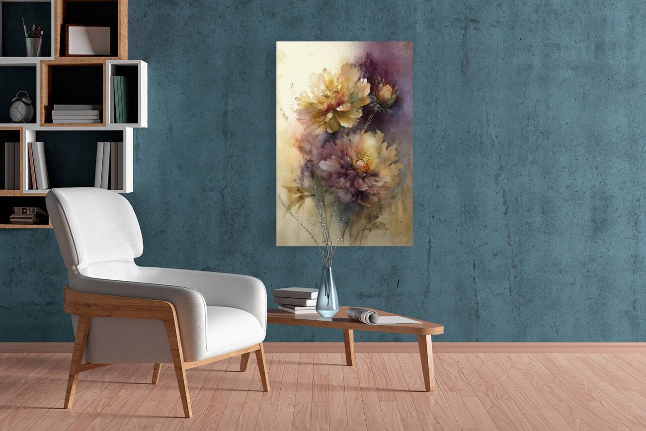 pink flower IV Reproduction