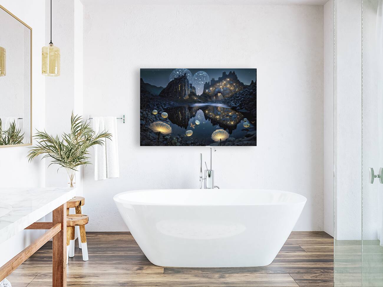 wonder lights at night Reproduction