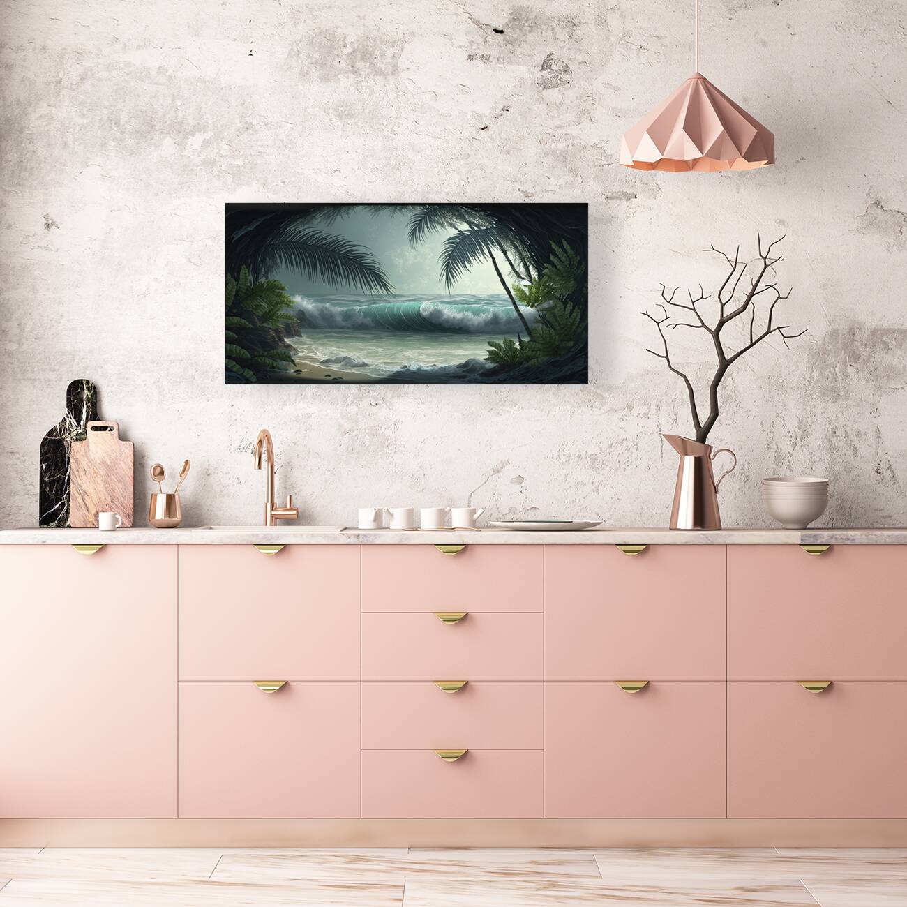 waves on island Reproduction