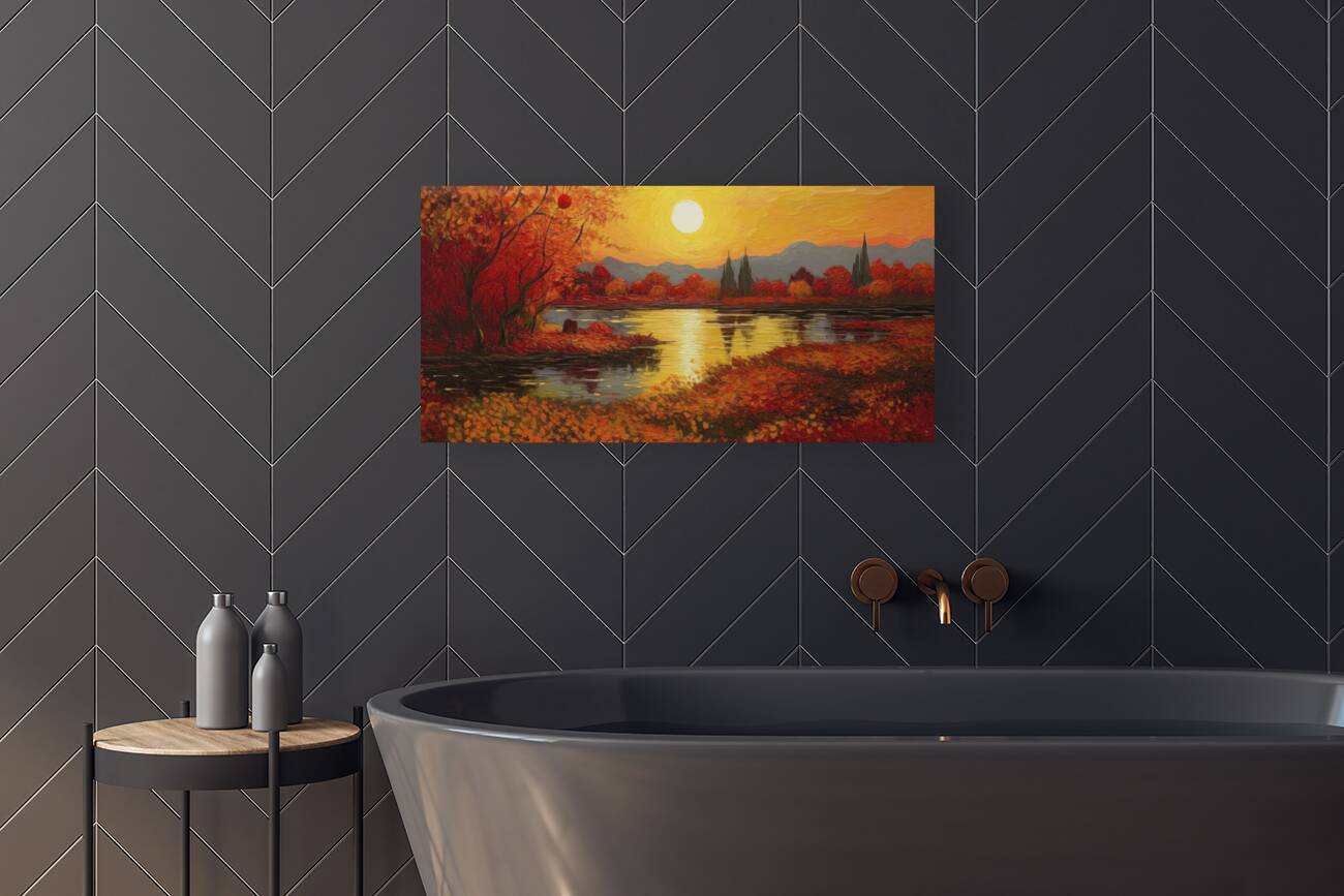 a new dawn in autumn Reproduction