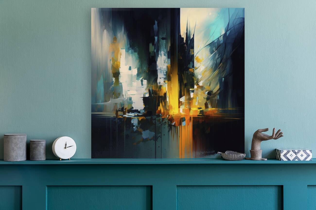 modern abstract V Reproduction