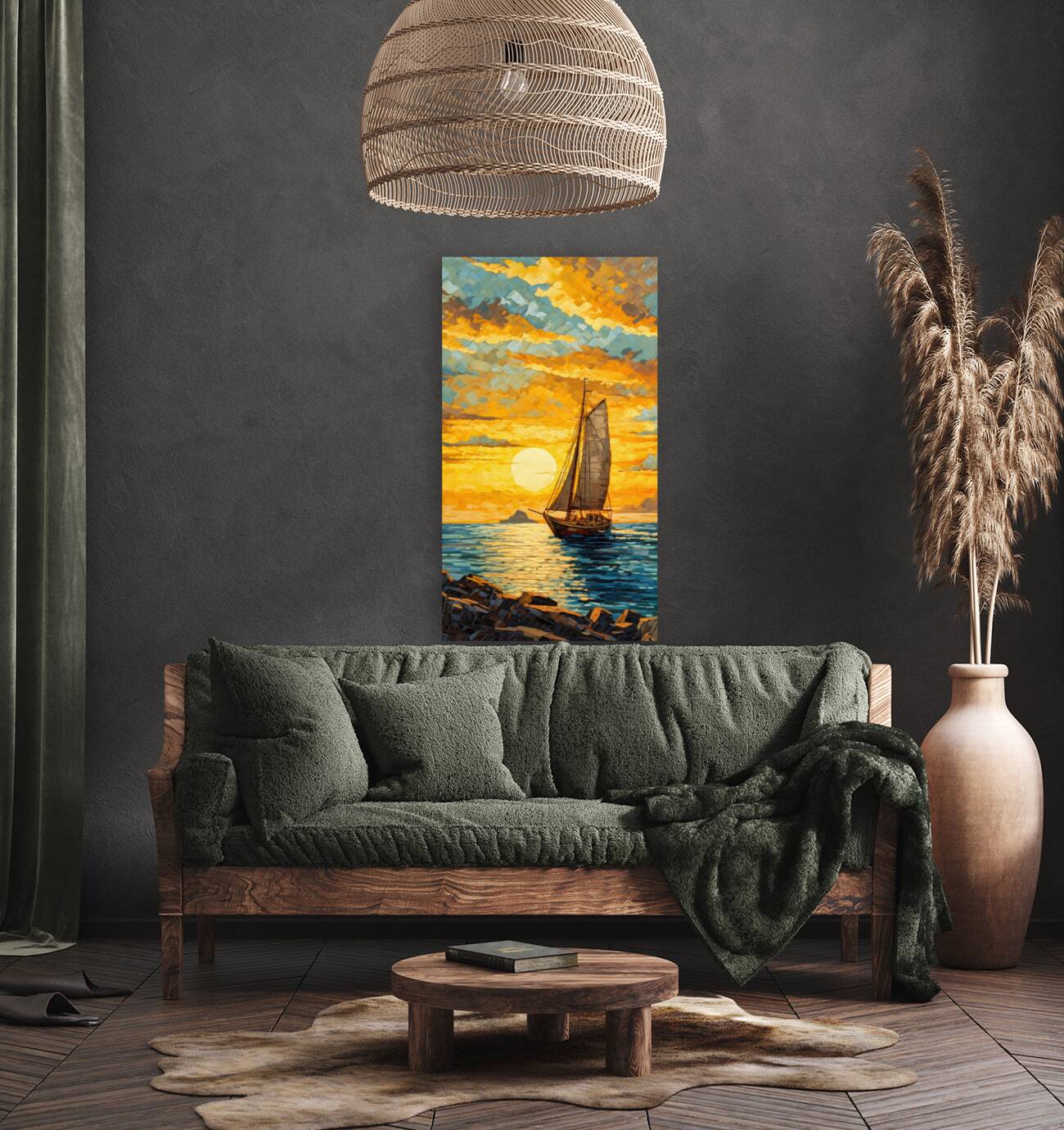 sunset calm Reproduction