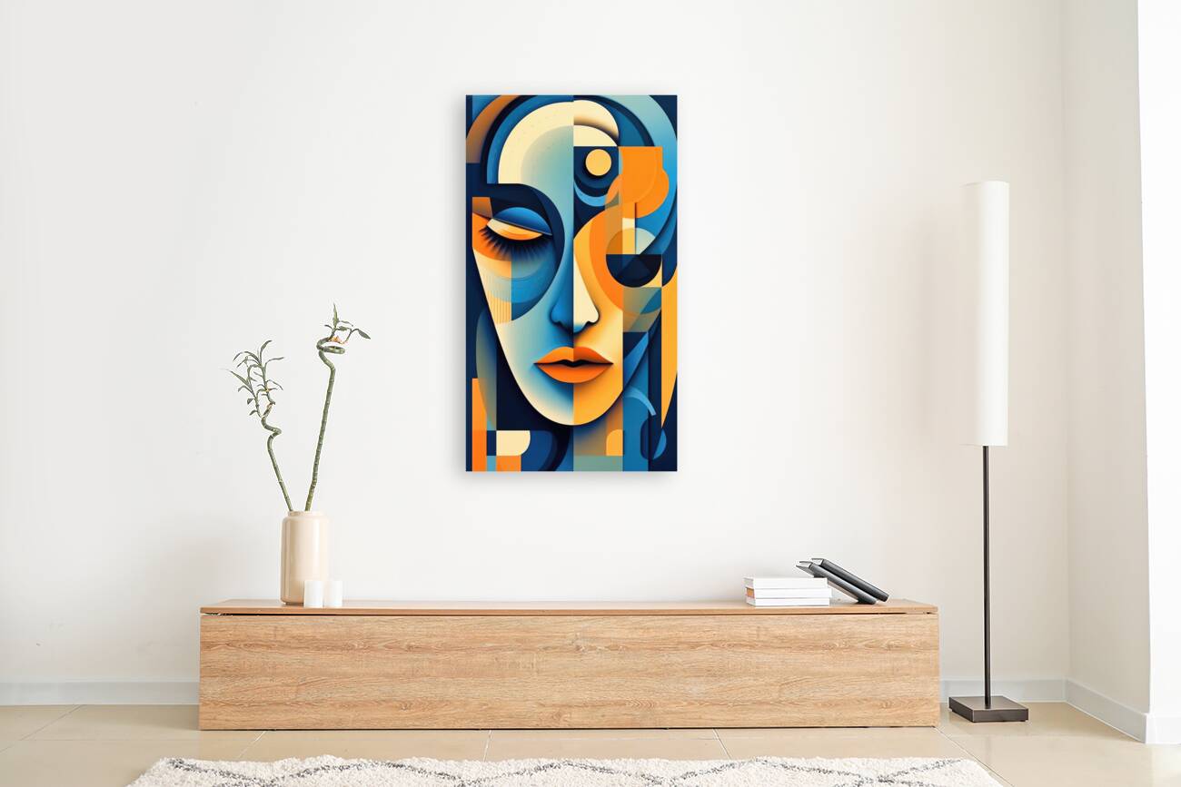 woman in square Reproduction