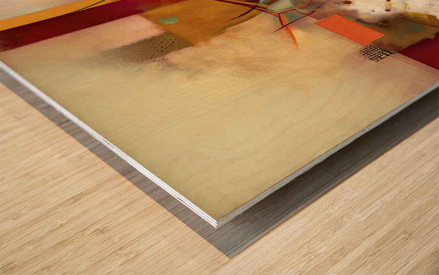 composition of colors I Wood print