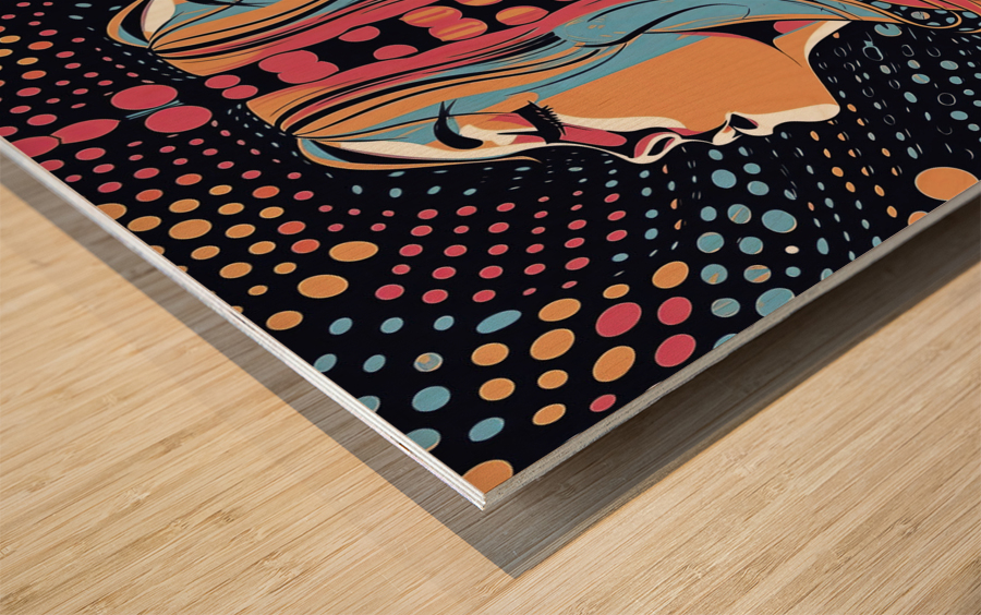 disco music Wood print
